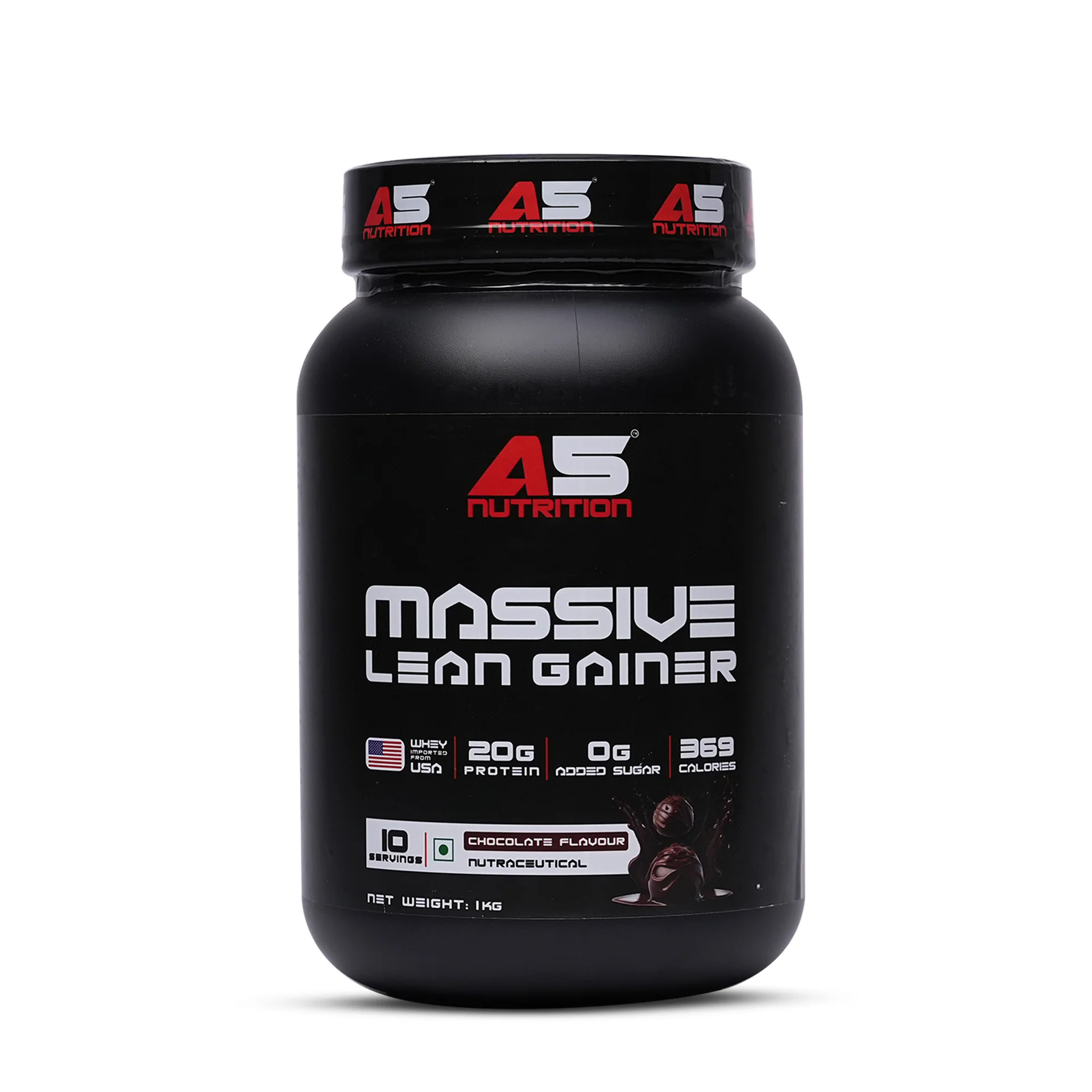 A5 Nutrition Massive Lean Gainer (10 Servings, 1kg) | Chocolate Flavour
